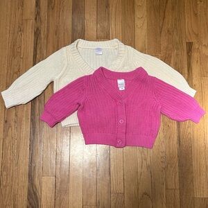 Hannah Anderson cable knit button sweaters